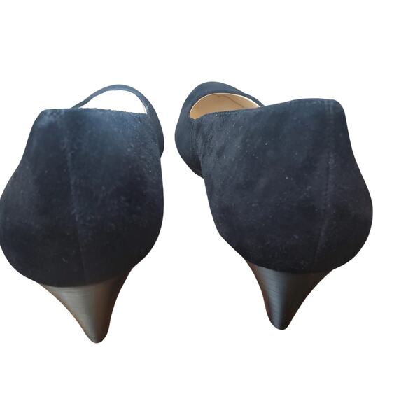 Calvin Klein Size US 9 Baylor Soft Black Suede Wedge Heel 2.5" E3963 F2080 - Picture 4 of 10